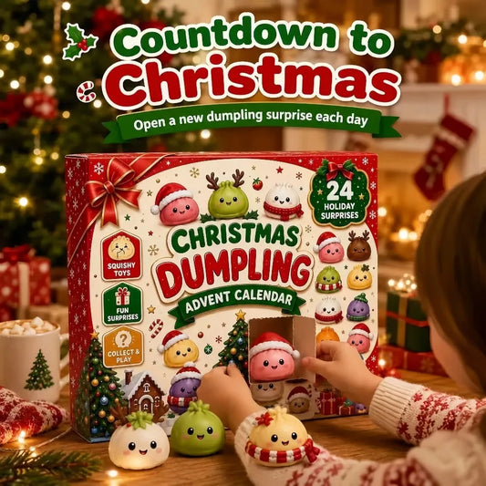 Christmas Dumpling Squishy Advent Calendar 2026 – 24 Day Countdown Fidget Toy