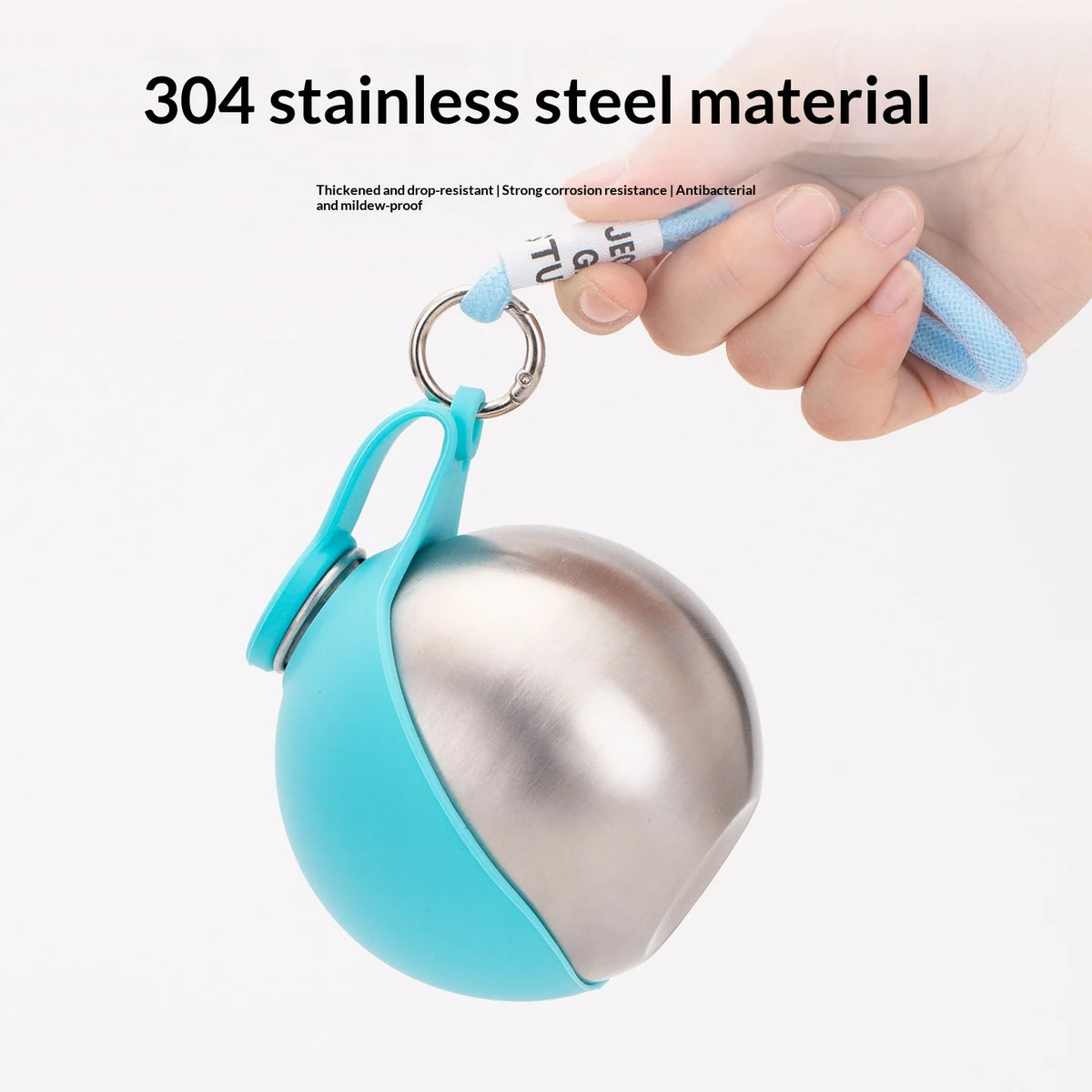 Portable Dog Water Bottle with Foldable Bowl – 285ml Travel Bottle