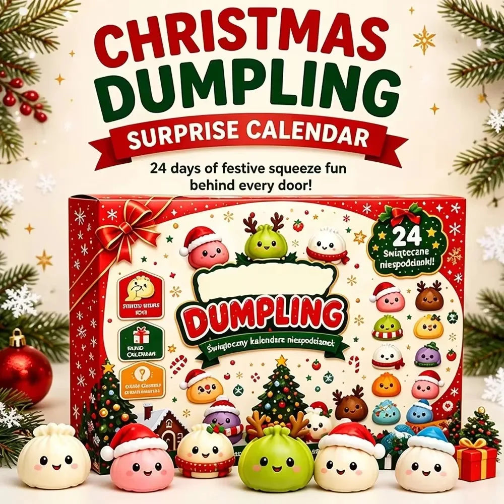 Christmas Dumpling Squishy Advent Calendar 2026 – 24 Day Countdown Fidget Toy