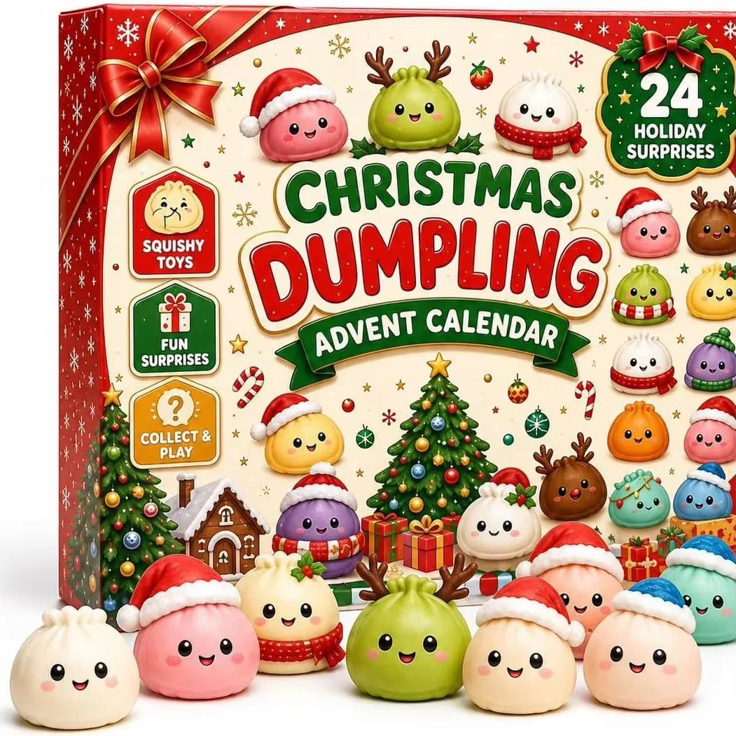 Christmas Dumpling Squishy Advent Calendar 2026 – 24 Day Countdown Fidget Toy