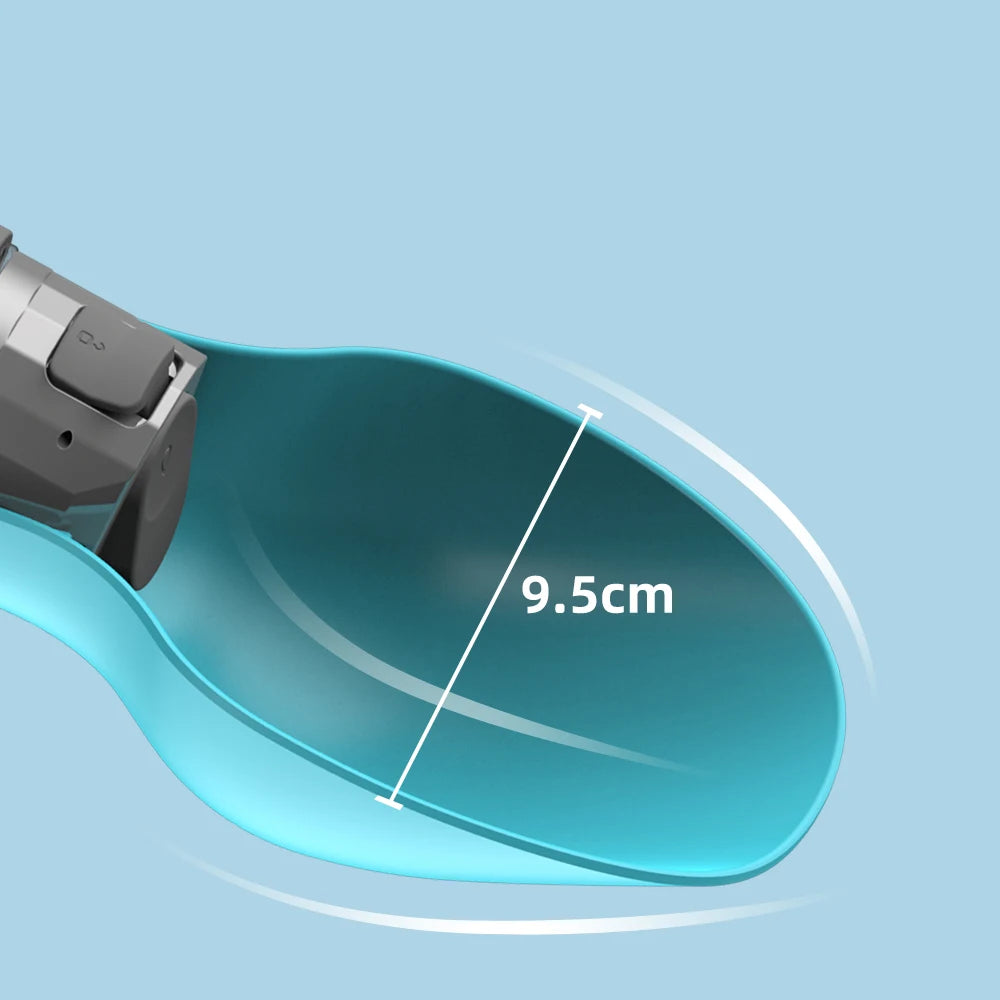 Portable Dog Water Bottle with Foldable Bowl – 800ml Large Capacity