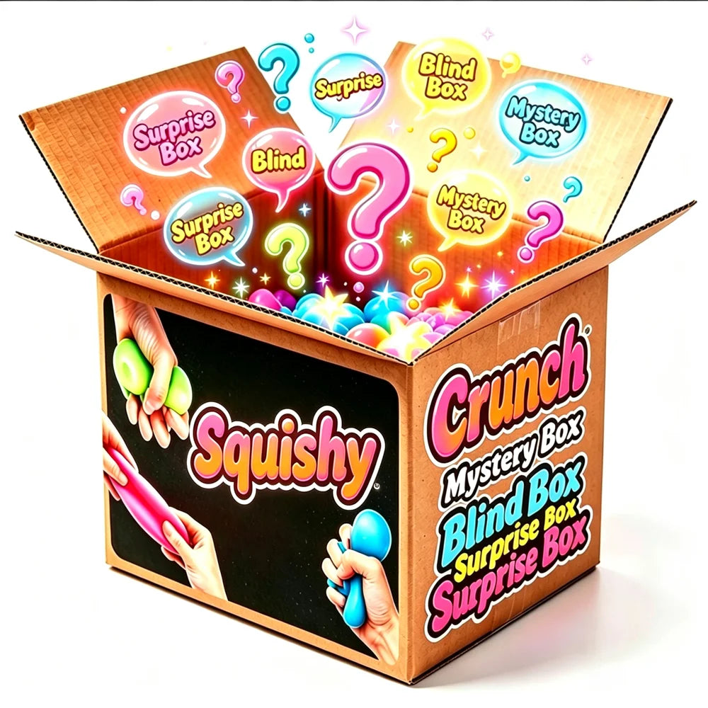 Crunchy Squishy Blind Box – Mystery ASMR Sensory Squishy Toy, Surprise Stocking Stuffer Gift for Kids & Teens