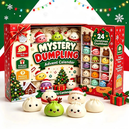 Christmas Dumpling Squishy Advent Calendar 2026 – 24 Day Countdown Fidget Toy
